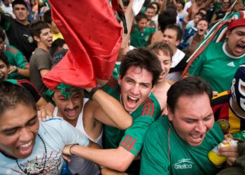 100617deportesAfición mexicana durante y después del partido de futbol México vs Francia durante el mundial de Sudáfrica 2010 foto Jorge Alberto Mendoza
