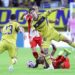 MIAMI (United States), 20/06/2025.- Michael Olise of Bayern Munich (Bottom) and Tomas Belmonte of Boca Juniors (Top) fight for possession of the ball during the first half of the FIFA Club World Cup 2025 match between FC Bayern Munich and CA Boca Juniors in Miami, Florida, USA, 20 June 2025. (Mundial de Fútbol) EFE/EPA/CRISTOBAL HERRERA-ULASHKEVICH