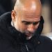 Manchester (United Kingdom), 26/11/2024.- Manchester City manager Pep Guardiola reacts ahead of the UEFA Champions League match between Manchester City and Feyenoord in Manchester, Britain, 26 November 2024. (Liga de Campeones, Reino Unido) EFE/EPA/ADAM VAUGHAN
