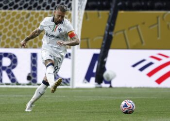 ATLANTA (United States), 02/07/2025.- Sergio Ramos of Monterrey in action against Borussia Dortmund during the FIFA Club World Cup 2025 match between Borussia Dortmund and Monterrey in Atlanta, Georgia, USA, 01 July 2025. (Mundial de Fútbol) EFE/EPA/ERIK S. LESSER